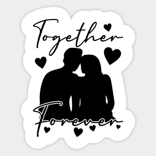 Couple Silhouette Sticker